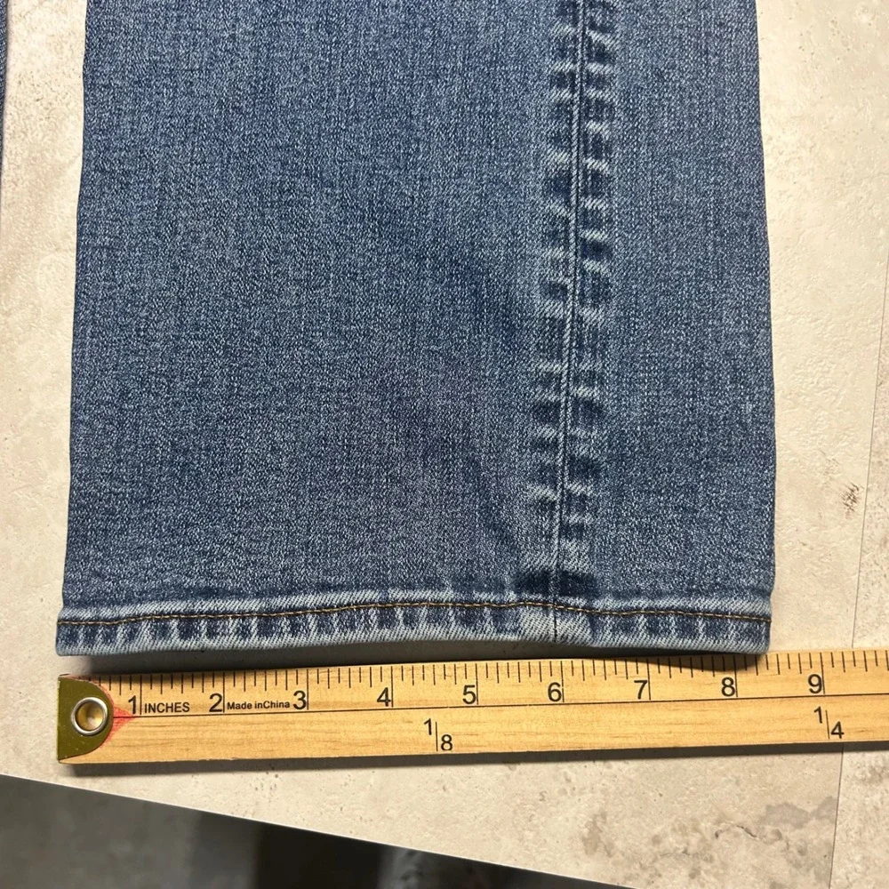 American Eagle Original Bootcut Jeans Blue Mens 34x34 Distressed Medium Wash